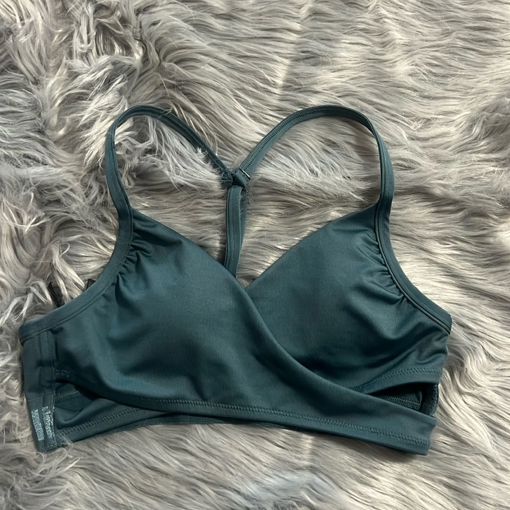 Victoria’s Secret PINK ultimate lightly lined teal Sports Bra sz XS